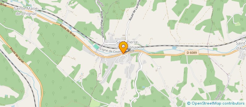 localisation de l'entreprise PAULINE MONBORGNE  SAINT-PIERRE-DE-CHIGNAC