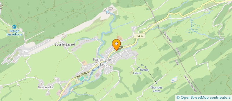 localisation de l'entreprise PAULINE PERRET - HOLDING  FONCINE-LE-HAUT