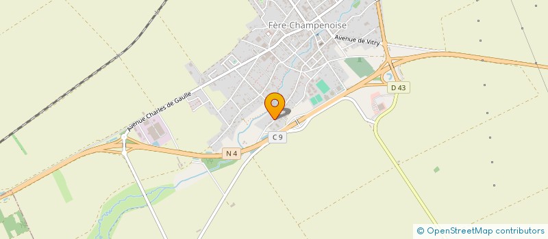 localisation de l'entreprise PAULINE PLACE FLEURS  FERE-CHAMPENOISE