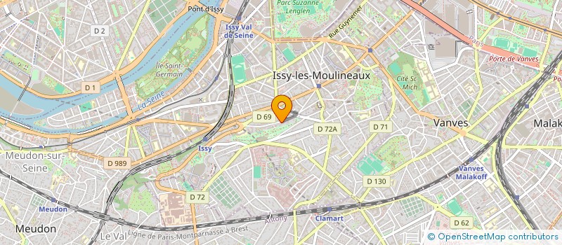 localisation de l'entreprise PAULINE RAVON HOLDING  CHATILLON