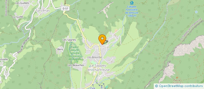 localisation de l'entreprise PAULINE SERVANT RECRUTEMENT  LE SAPPEY-EN-CHARTREUSE