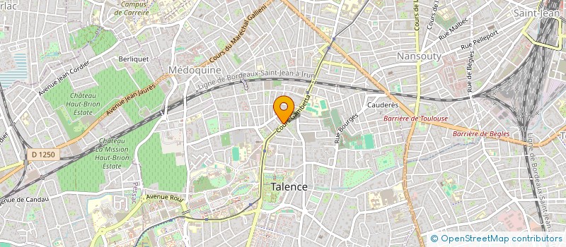 localisation de l'entreprise PAULINETTE  TALENCE