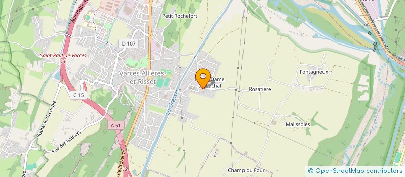 localisation de l'entreprise PAULINEVA à VARCES-ALLIERES-ET-RISSET