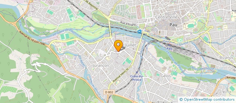 localisation de l'entreprise PAULIR à PAU