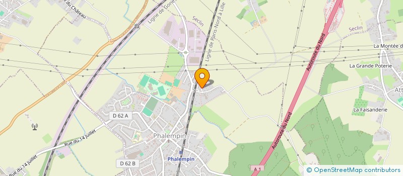 localisation de l'entreprise PAULISSEN & ROY  PHALEMPIN