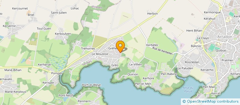 localisation de l'entreprise PAULK  ARRADON