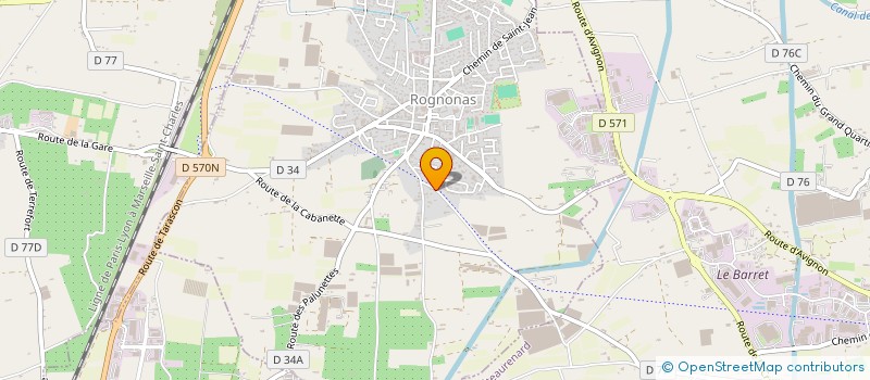 localisation de l'entreprise PAULMAN  ROGNONAS