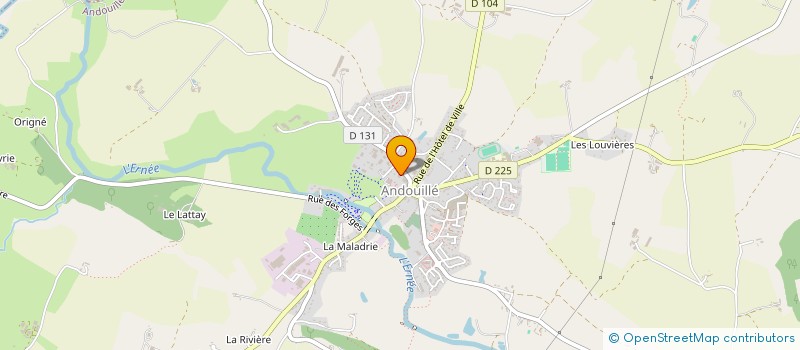 localisation de l'entreprise PAULMAR  ANDOUILLE