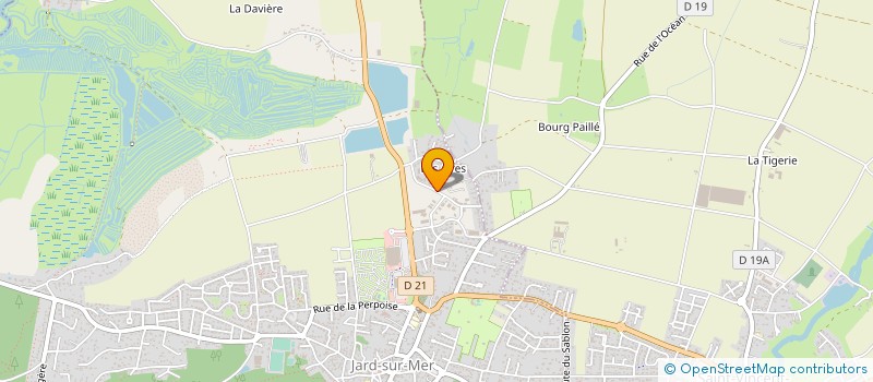 localisation de l'entreprise PAULMATT à JARD-SUR-MER