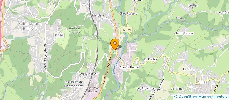 localisation de l'entreprise PAULME 3  ARGONAY