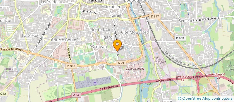 localisation de l'entreprise PAULO 4X4 ORGANISATION  TARBES