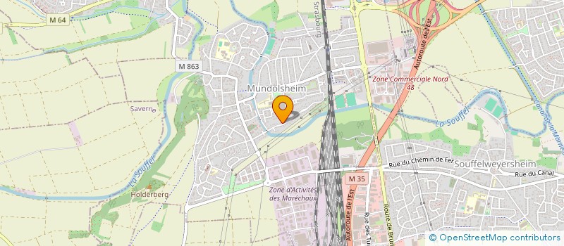 localisation de l'entreprise PAULO  MUNDOLSHEIM