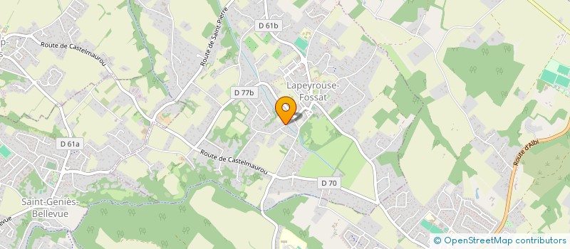 localisation de l'entreprise PAULO & DA SILVA  LAPEYROUSE FOSSAT