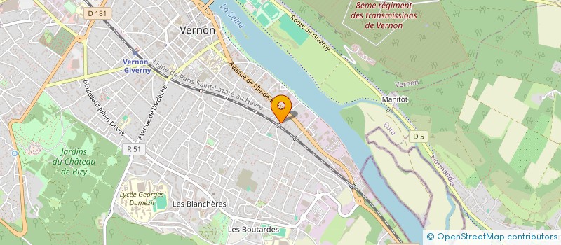 localisation de l'entreprise PAULO ET XAVIER SARL  VERNON