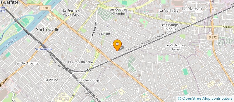 localisation de l'entreprise PAULO GONCALVES à SARTROUVILLE