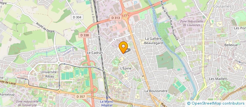 localisation de l'entreprise PAULOIN  LE MANS