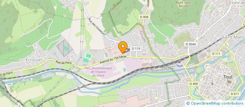 localisation de l'entreprise PAULORTHO  ECROUVES