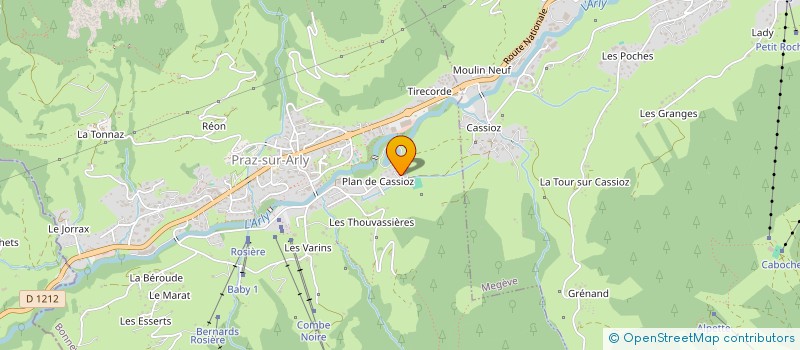 localisation de l'entreprise PAULOU  PRAZ-SUR-ARLY