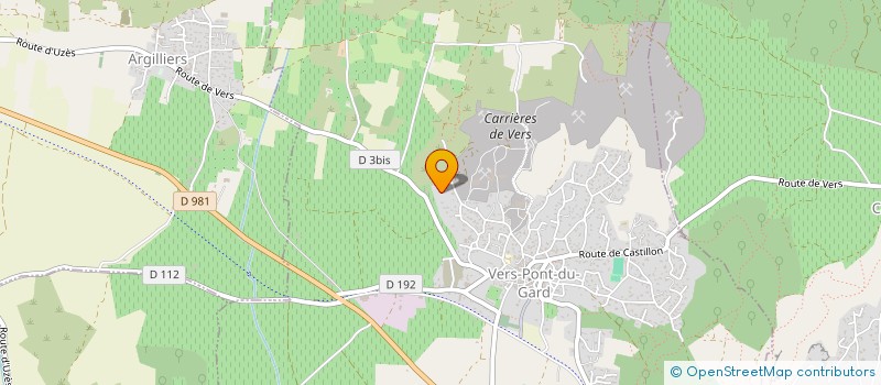 localisation de l'entreprise PAULOU  VERS-PONT-DU-GARD