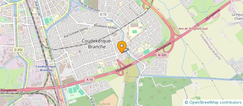 localisation de l'entreprise PAULPHIL  COUDEKERQUE-BRANCHE