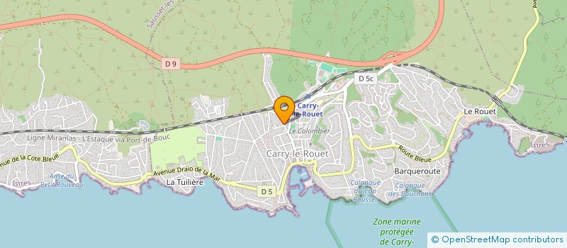 localisation de l'entreprise PAULSEB  CARRY-LE-ROUET