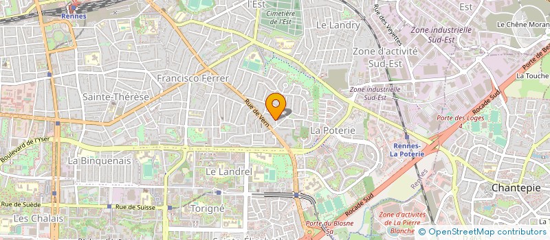 localisation de l'entreprise PAULUMA LAVERIE à RENNES