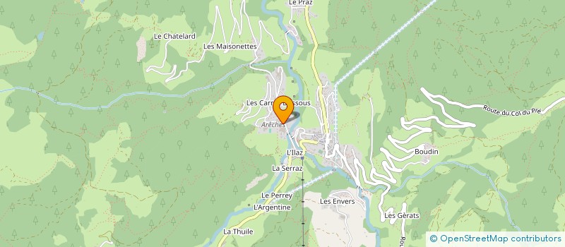 localisation de l'entreprise PAULUS & DETHIOUX à BEAUFORT