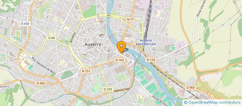 localisation de l'entreprise PAULUX  AUXERRE