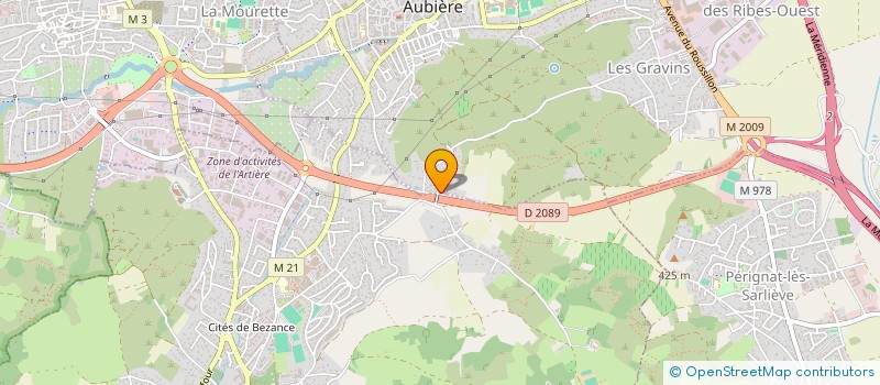 localisation de l'entreprise PAULY  AUBIERE