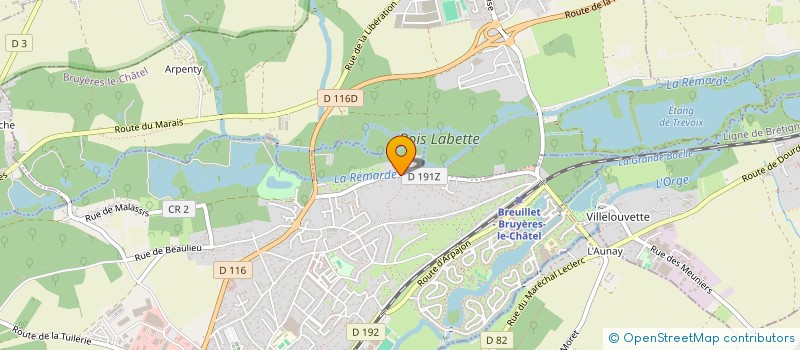 localisation de l'entreprise PAULY SERVICE à BREUILLET