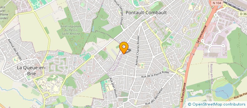 localisation de l'entreprise PAULYNE  PONTAULT-COMBAULT