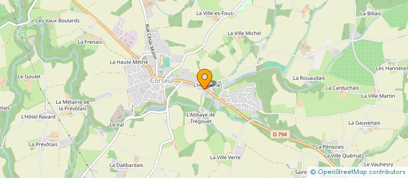 localisation de l'entreprise PAULYSE  CORSEUL