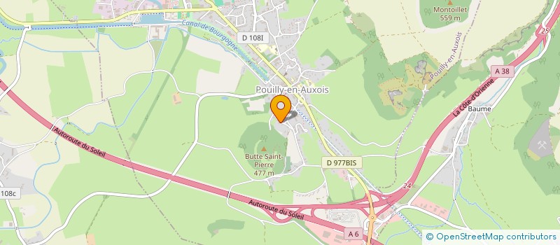 localisation de l'entreprise PAULYVETTE  POUILLY-EN-AUXOIS