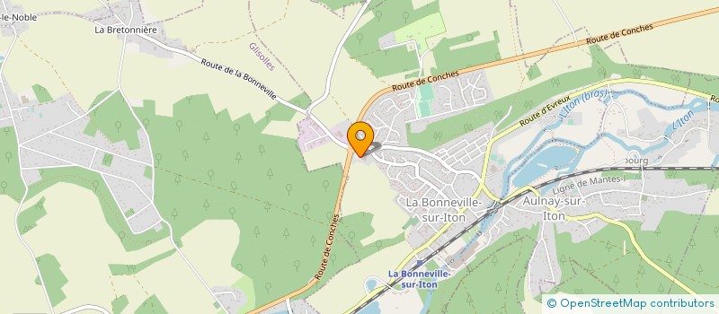 localisation de l'entreprise PAUMAC à LA BONNEVILLE-SUR-ITON