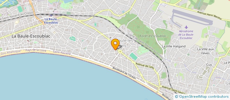 localisation de l'entreprise PAUMES DE PINS  LA BAULE-ESCOUBLAC