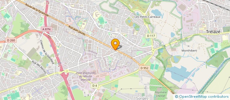 localisation de l'entreprise PAUMIER CONSEILS ET SERVICES  TRELAZE