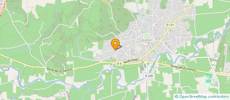localisation de l'entreprise PAUMON  LAUDUN-L'ARDOISE