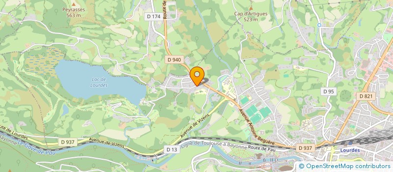 localisation de l'entreprise PAUMON  LOURDES