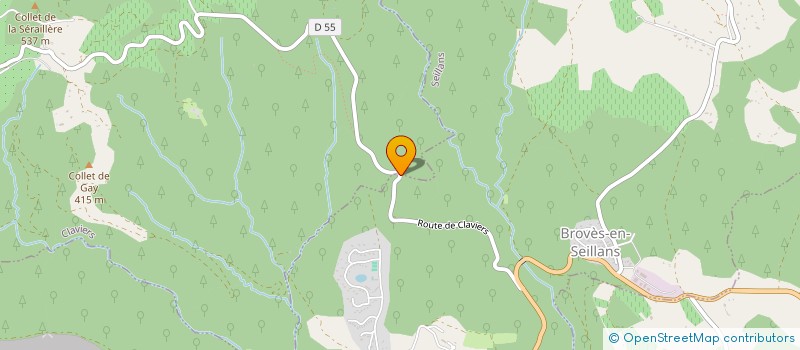 localisation de l'entreprise PAUPIETTE  SEILLANS