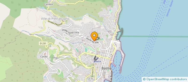localisation de l'entreprise PAUPIMA à BASTIA