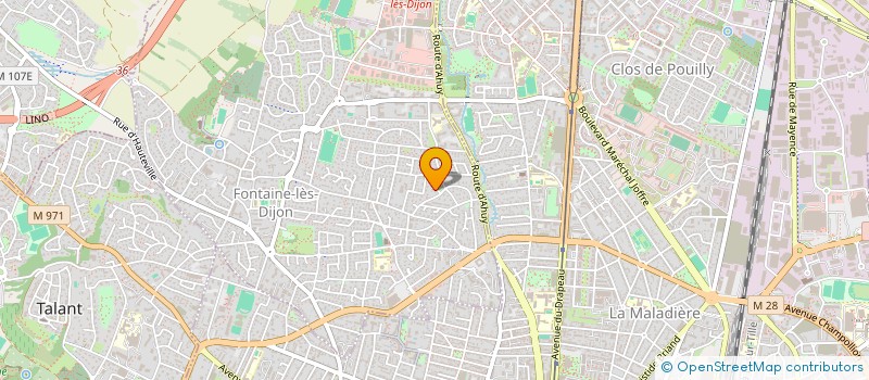 localisation de l'entreprise PAUPIMMO  FONTAINE-LES-DIJON