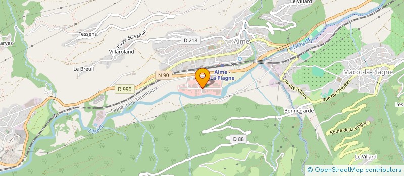 localisation de l'entreprise PAUPY CORPORATE  AIME-LA-PLAGNE