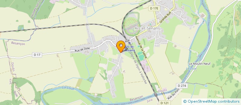 localisation de l'entreprise PAUR SUCCESSEURS CONSEILS  ARC-ET-SENANS