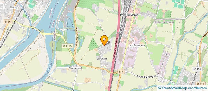 localisation de l'entreprise PAUREA  ETOILE-SUR-RHONE