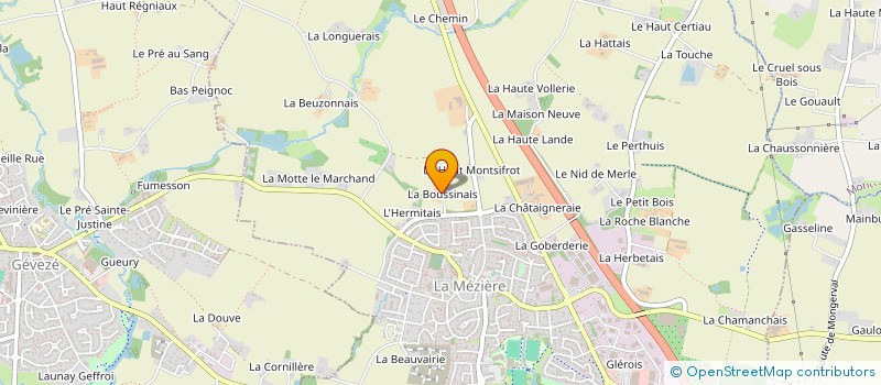 localisation de l'entreprise PAUROLIA  LA MEZIERE