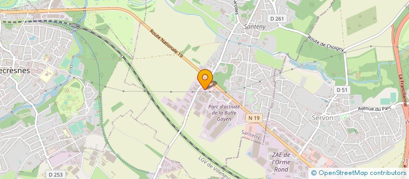 localisation de l'entreprise PAUS'EXPRESS - BIOSOFT SARL  SANTENY