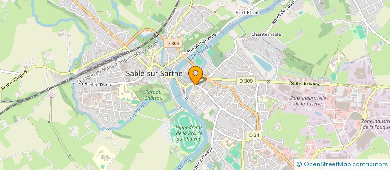 localisation de l'entreprise PAUS'& MOI  SABLE-SUR-SARTHE