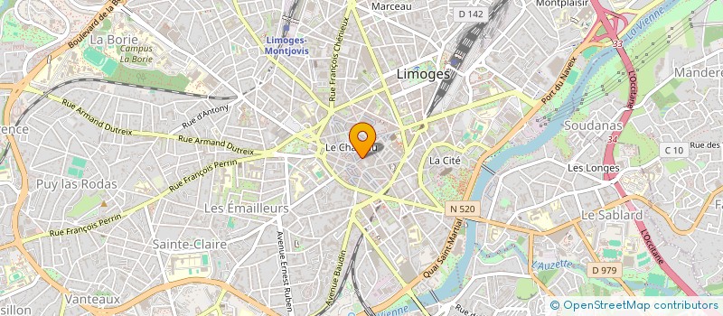 localisation de l'entreprise PAUSAN à LIMOGES
