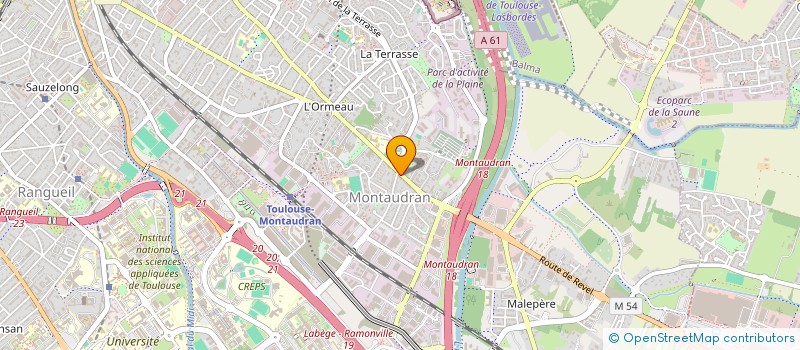 localisation de l'entreprise PAUSE 31 MONTAUDRAN à TOULOUSE