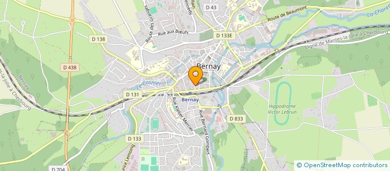 localisation de l'entreprise PAUSE BIEN ETRE à BERNAY